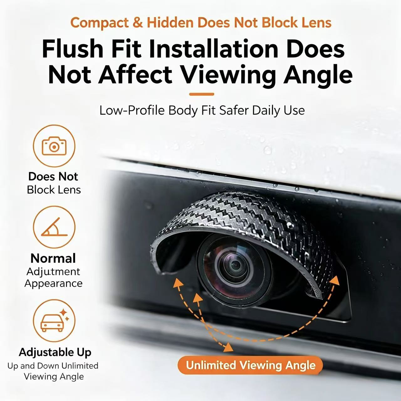 Carbon Fiber Soft PVC Backup C - Camera Rain Cover review and price
